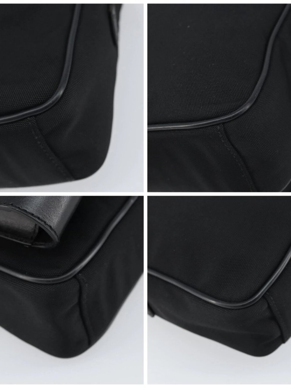 GUCCI Shoulder Bag Nylon Black Silver 018 1619 Auth 170116 - Picture 14 of 16